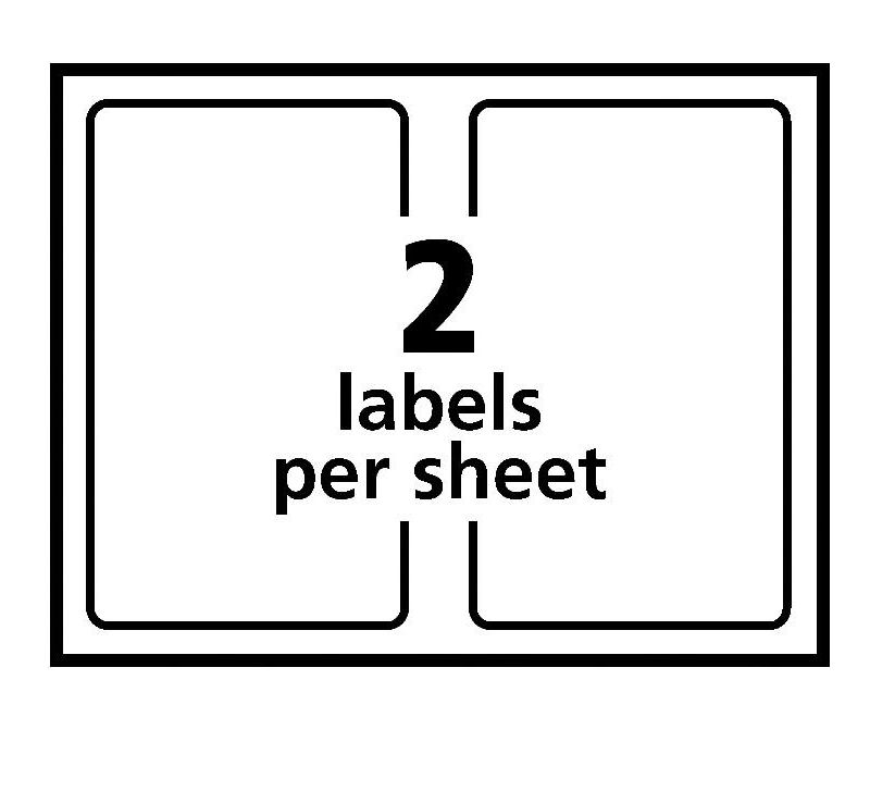 Avery 5126 Internet Shipping Labels with TrueBlock, 5-1/2 x 8-1/2 Inches, Box of 200