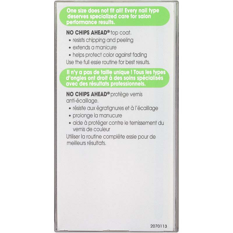 essie No Chips Ahead Top Coat