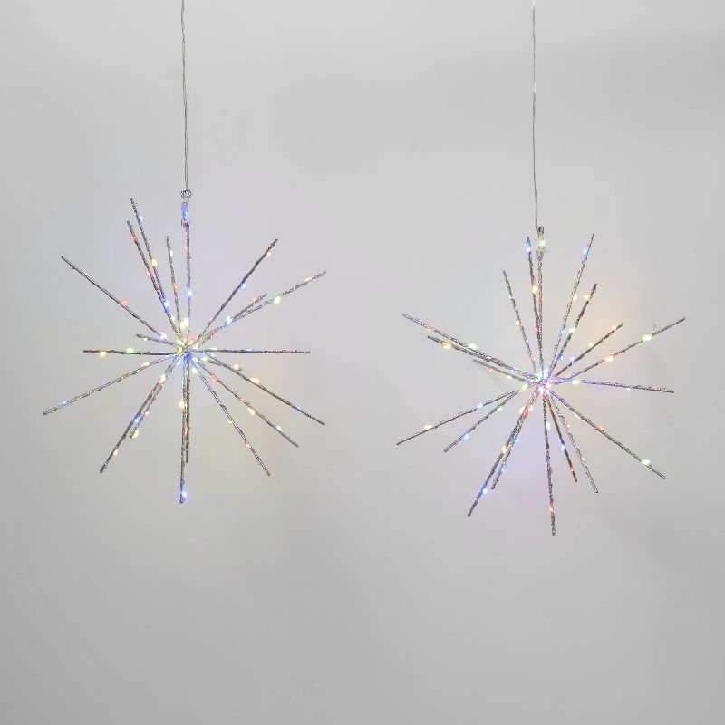 2pk Christmas LED Starburst Novelty 140 Lights Multicolor - Wondershop™