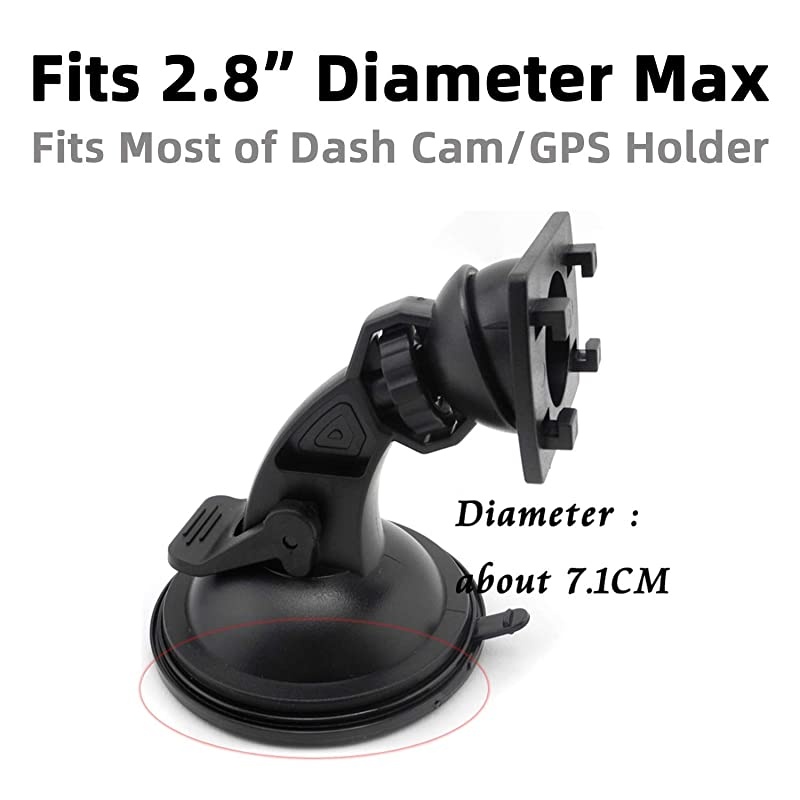Dashboard Adhesive Mounting Disk Circular Adhesive Sticky Suction Cup Base Adapter Plate for Car Dash Cam Garmin Tomtom GPS Nav Smartphone Console Disc 2 Pcs Diameter 28 inch