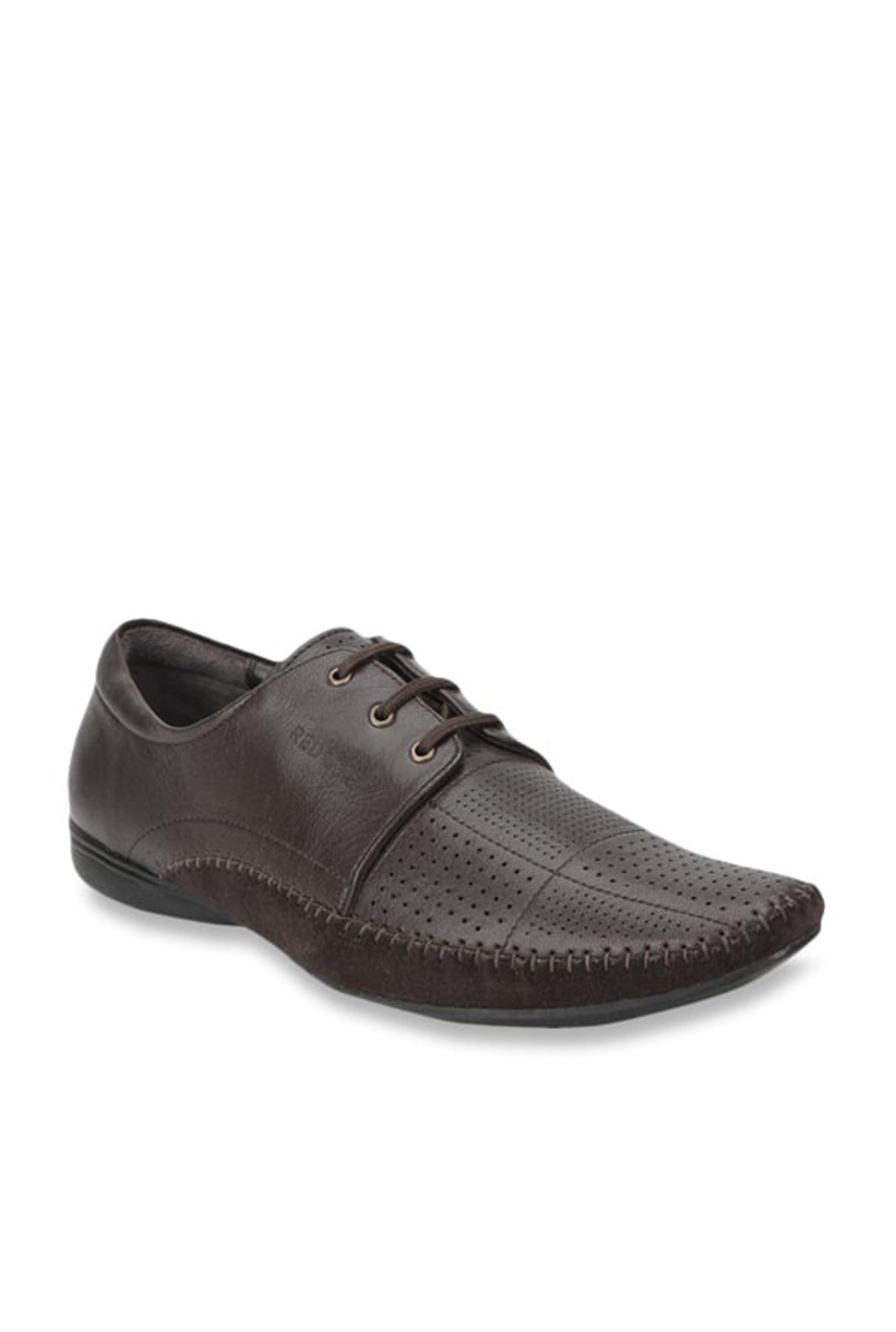 Red Chief Men's Dark Brown Derby Shoes