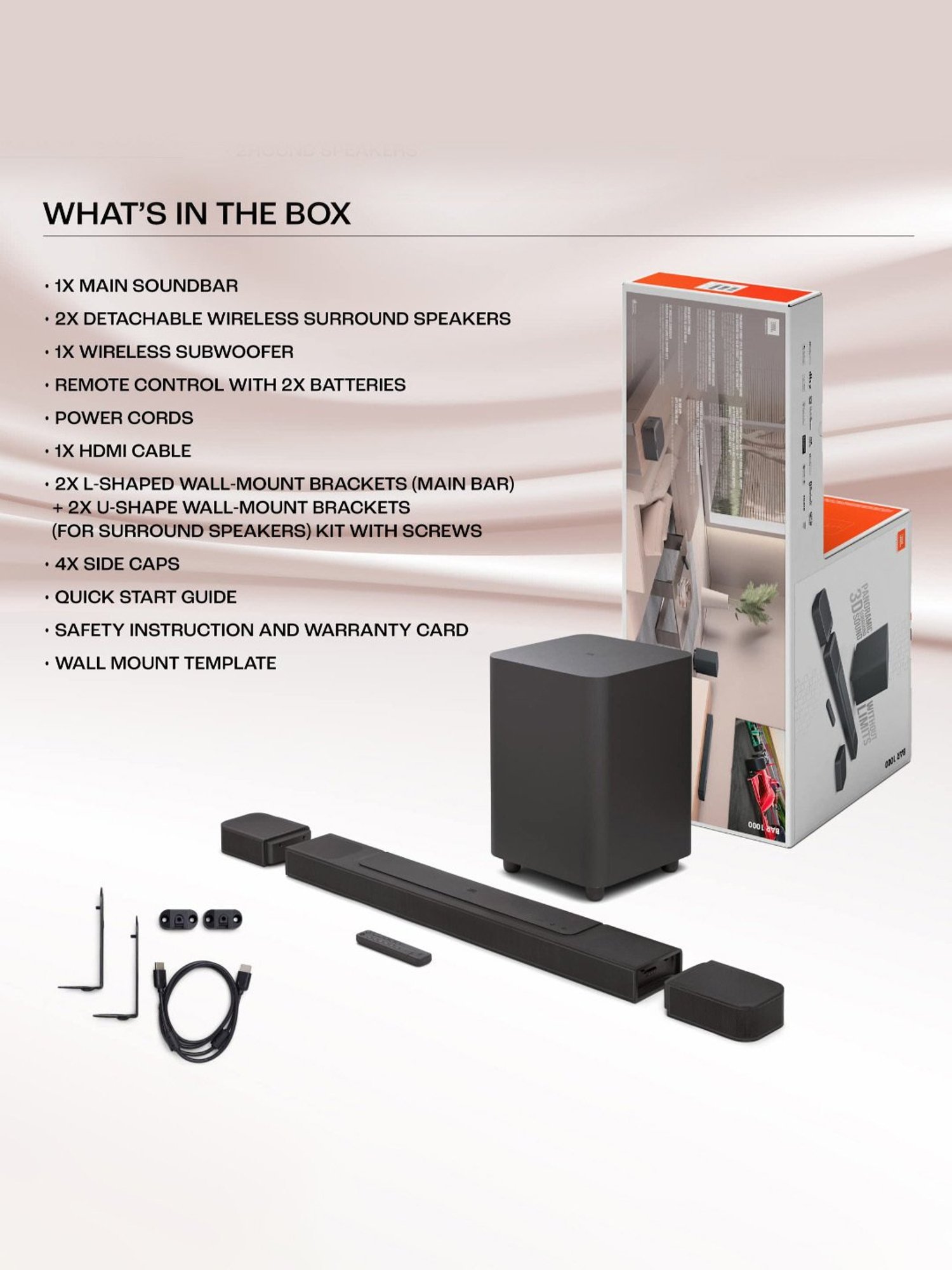 JBL Bar 2.1 Deep Bass Soundbar with Wireless Subwoofer (Black)