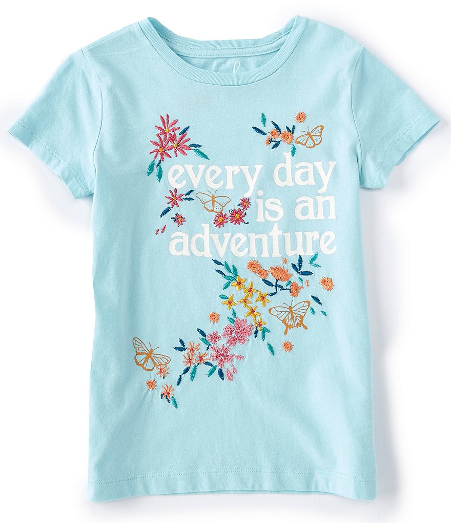 Peek Little/Big Girls 2T-12 Short-Sleeve Everyday Is An Adventure Tee