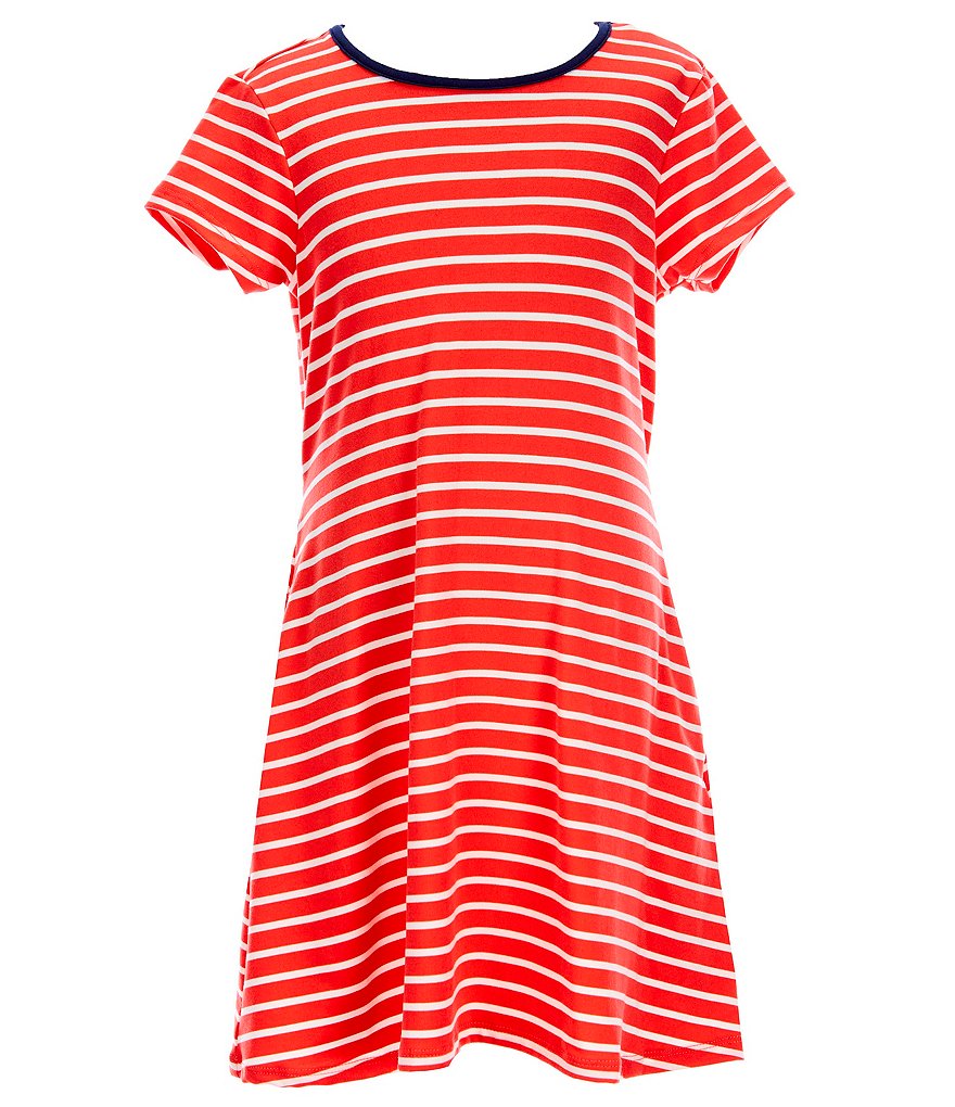 Mini Molly Big Girls 8-14 Ruffle-Sleeve Shift Dress