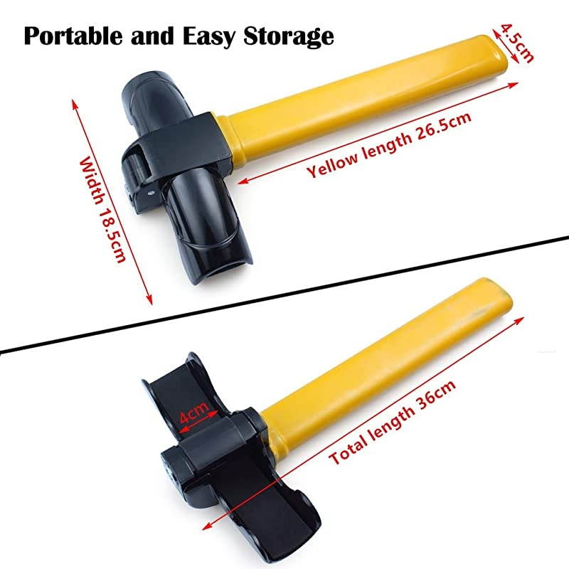 1 PCS Universal AntiTheft Car Auto Security Rotary Steering Wheel Lock