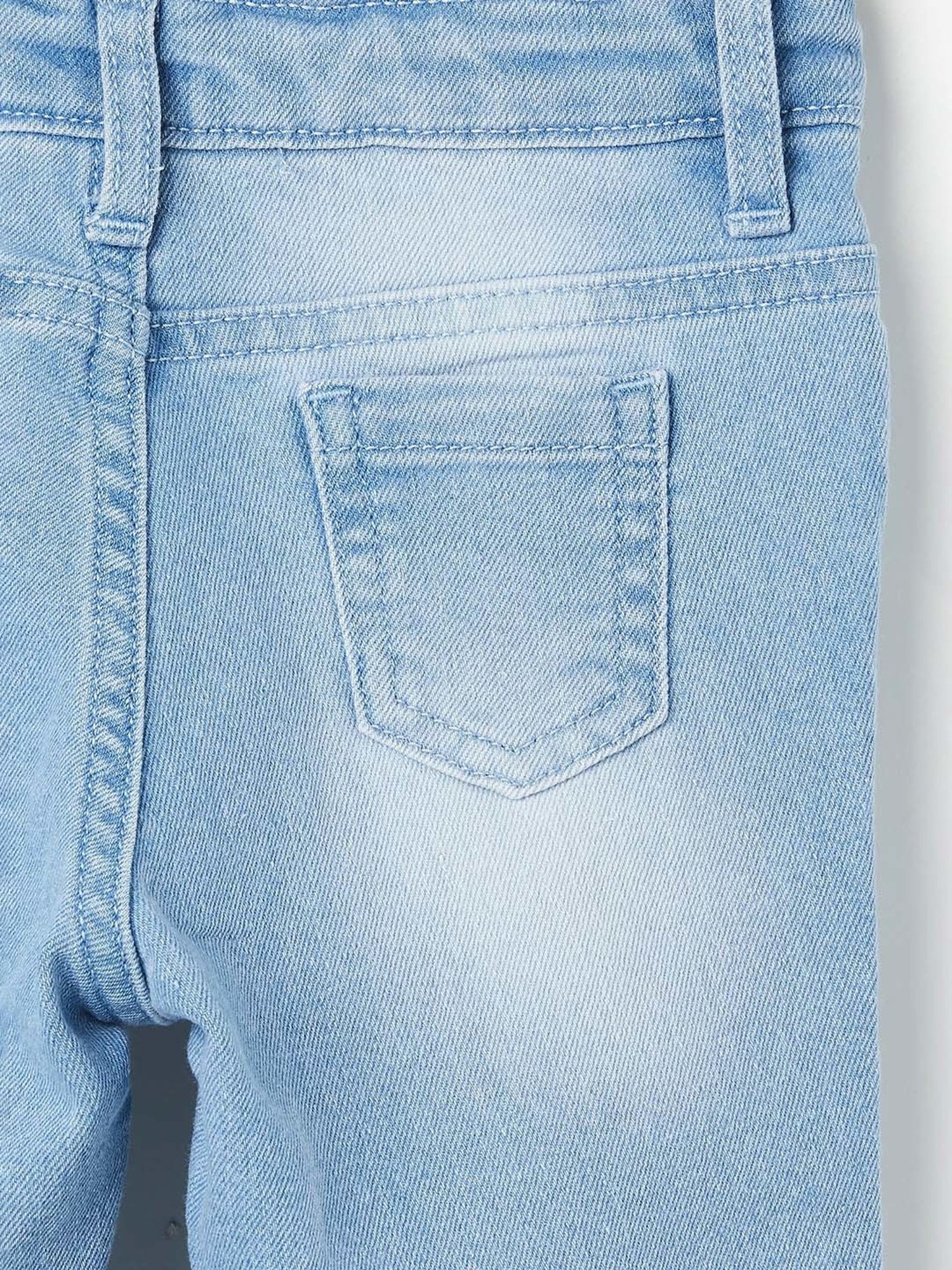 Juniors by Lifestyle Blue Embroidered Jeans