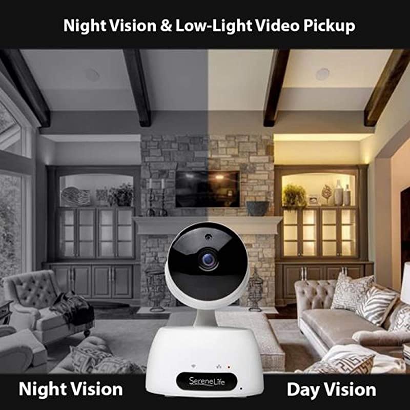 Indoor Wireless IP Camera-HD 720p Network Security Surveillance Home Monitoring w/ Motion Detection, Night Vision,PTZ,2 Way Audio, iPhone Android Mobile App-PC WiFi Access- IPCAMHD30,White