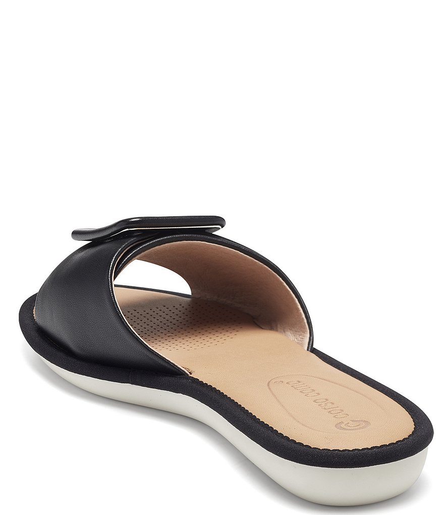 CC Corso Como Bahlia Leather Buckle Slide Sandals