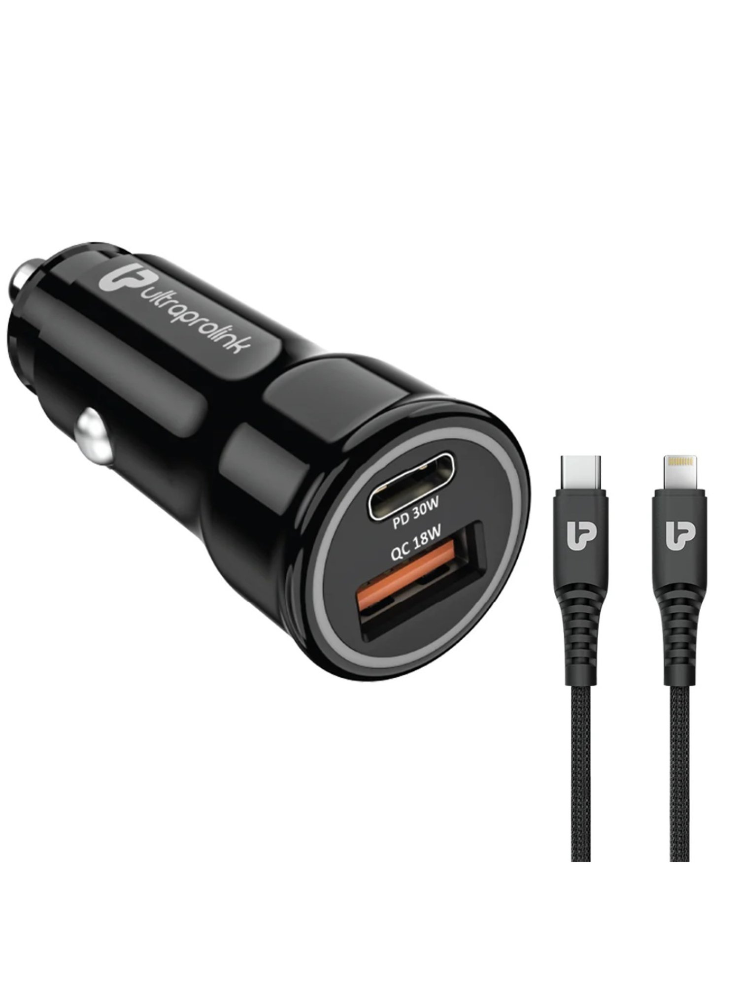 Moerdon SCB138 Fast Charging Data transfer Cable with LED indicator (Black)