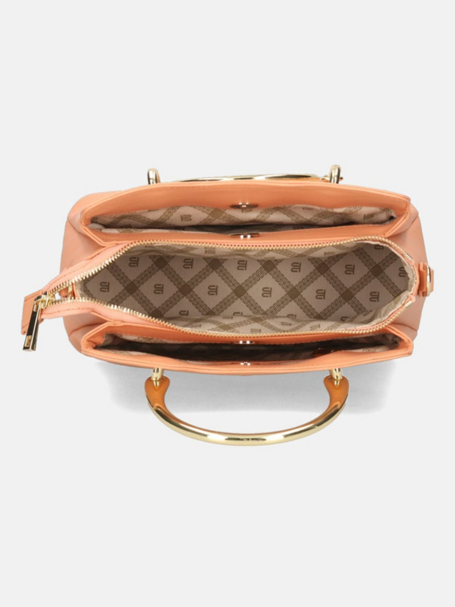 BAGATT Campania Peach Medium Leather Handbag