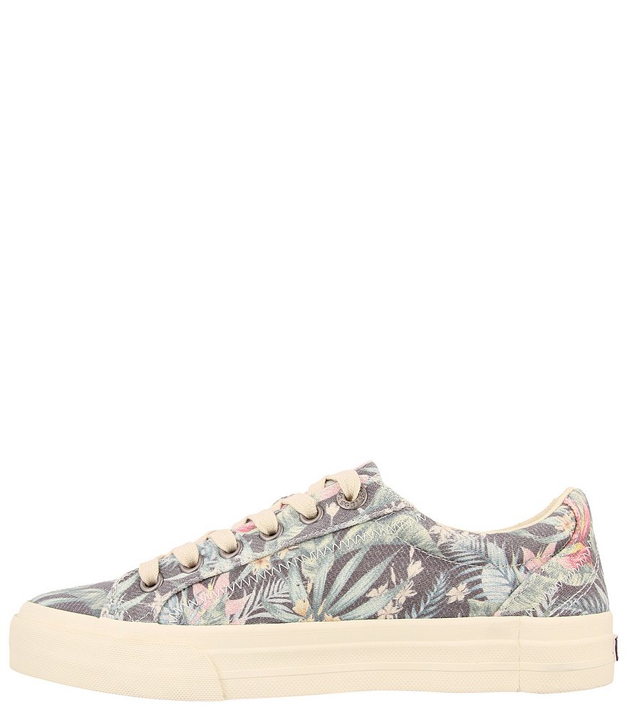 Taos Footwear Plim Soul Tropical Floral Print Canvas Sneakers