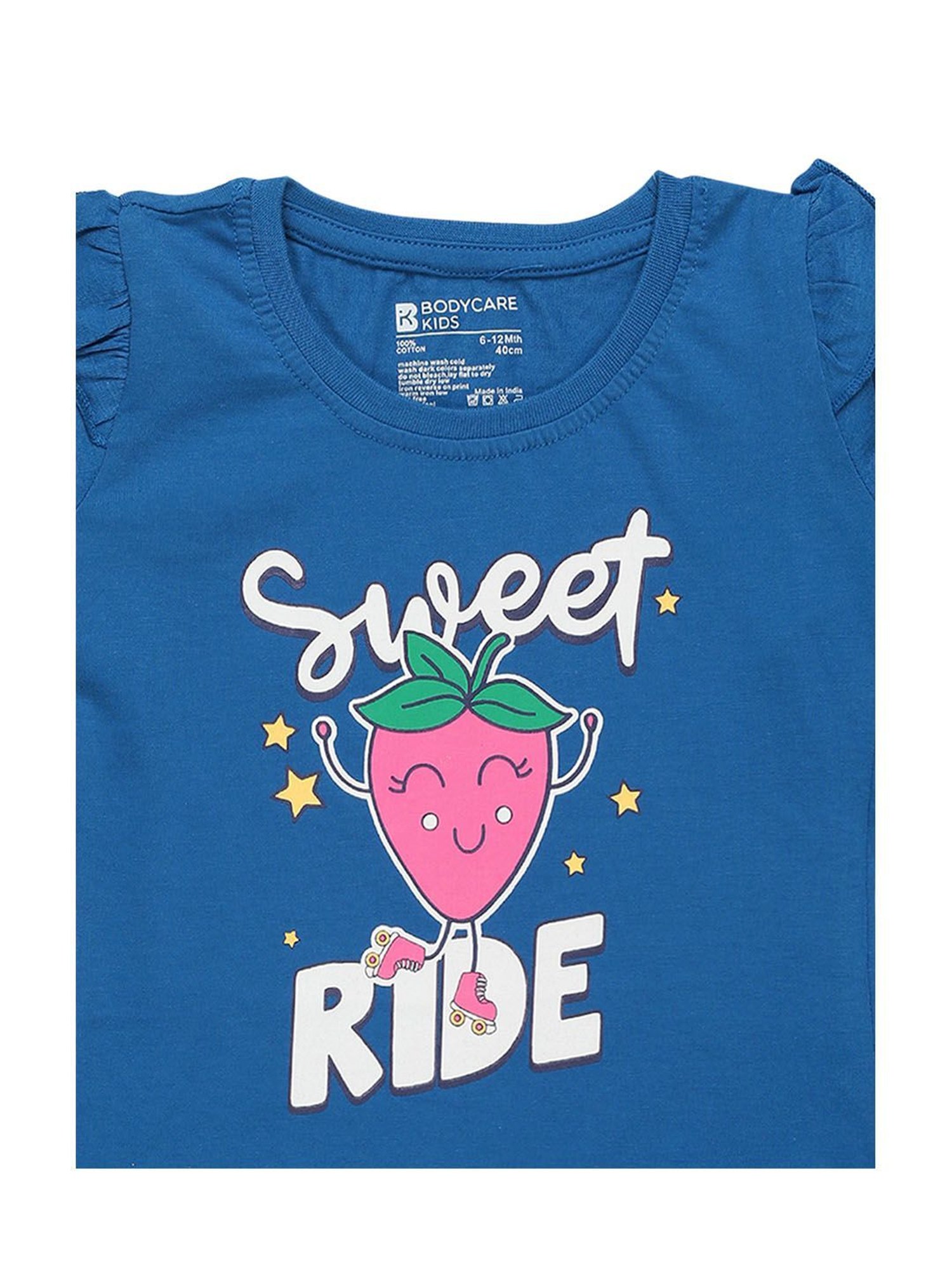 Ed-a-Mamma Baby Blue Printed Top