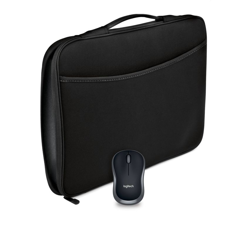 Logitech Laptop Sleeve with Mouse - Black (910-004806)