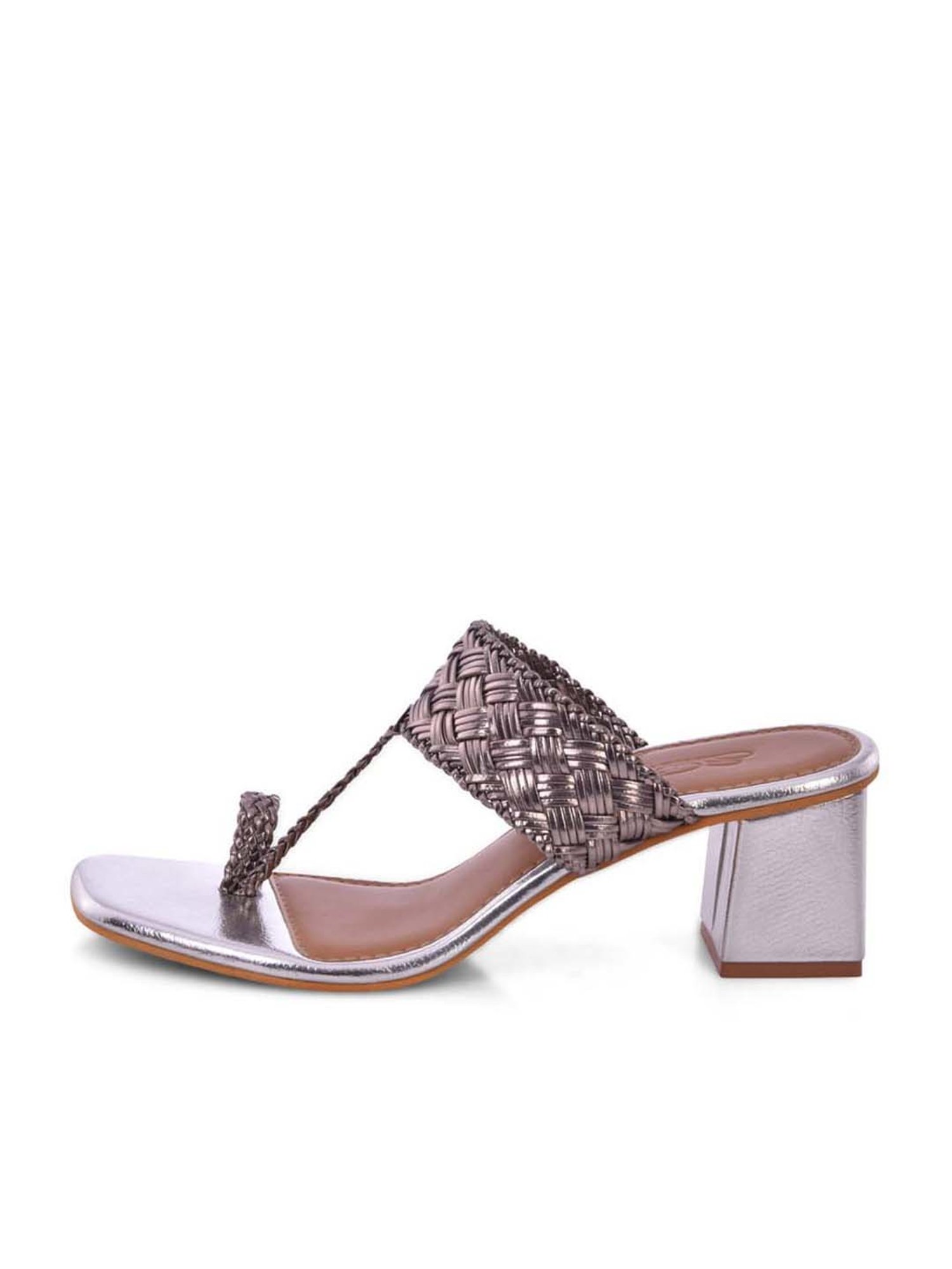 Sole House Women's Silver Toe Ring Sandals