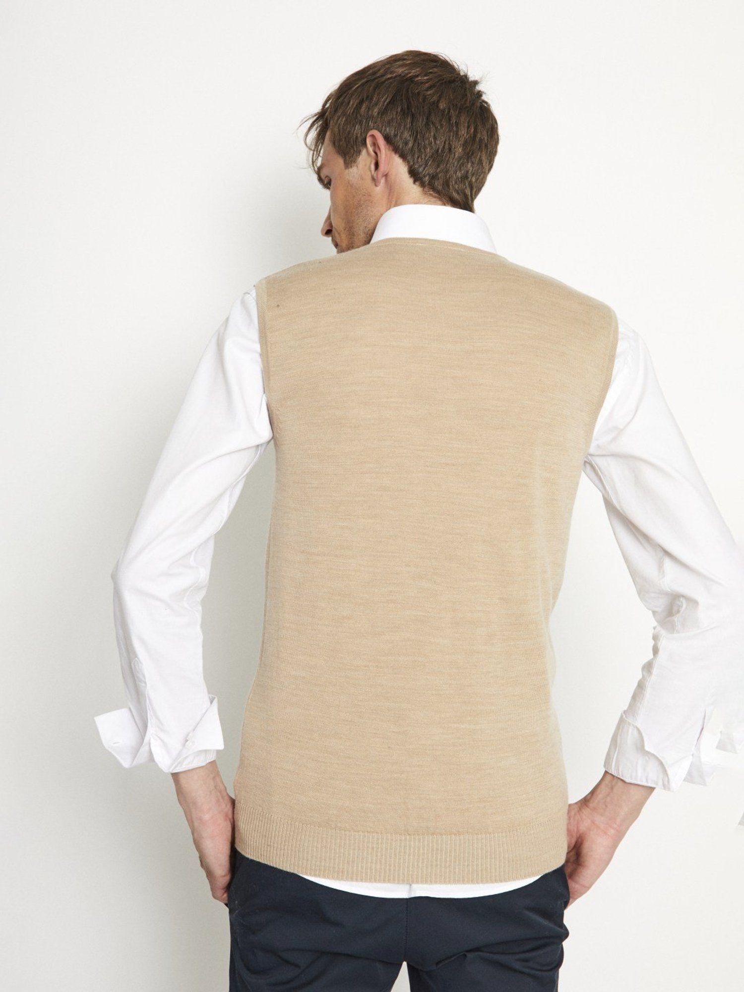 Bruun & Stengade Beige Regular Fit Sweater