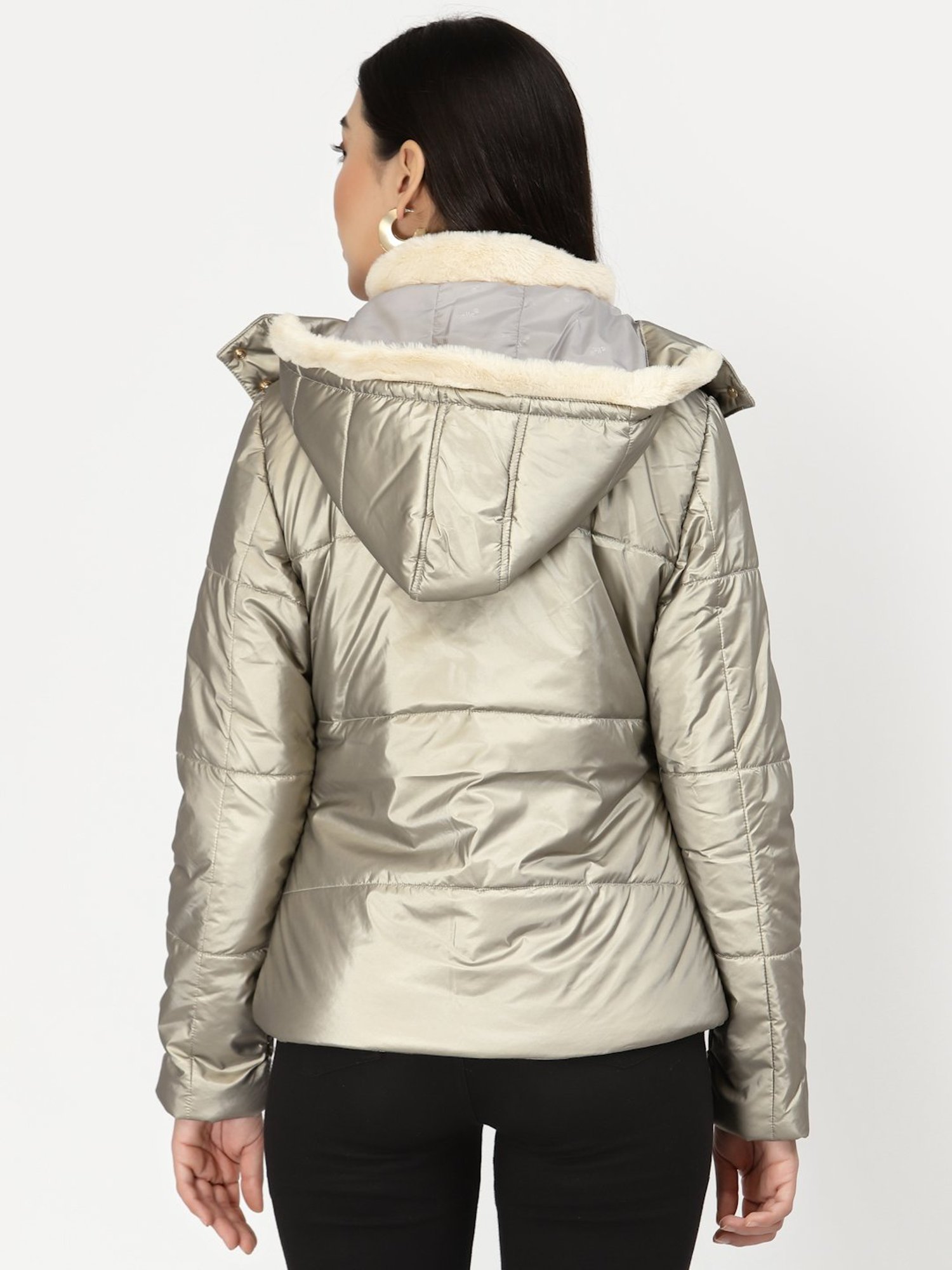 Juelle Light Olive Hooded Jacket
