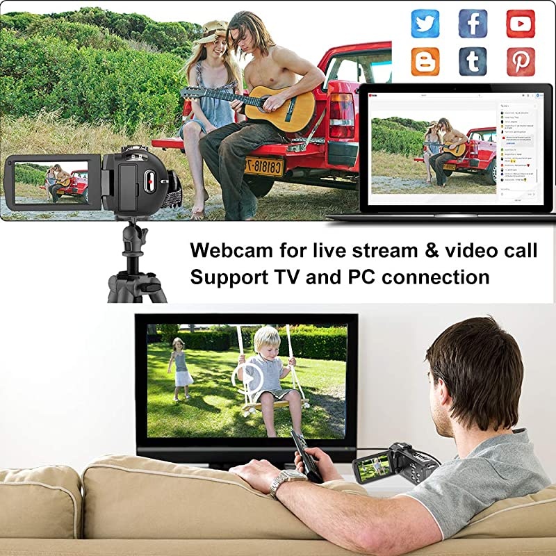 Panasonic HC-VX981K 4K UHD Camcorder with 4K Photo Wi-Fi w/Premium Acc Bundle