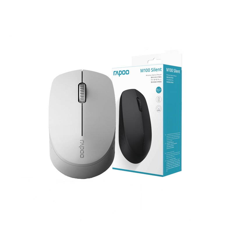 Rapoo T100  Ergonomic Design,  Wireless 3 Modes(Bluetooth4.0and 3.0, 2.4GHz Wireless) Connection 1300DPI Silent Mouse  For Office And Game - Green