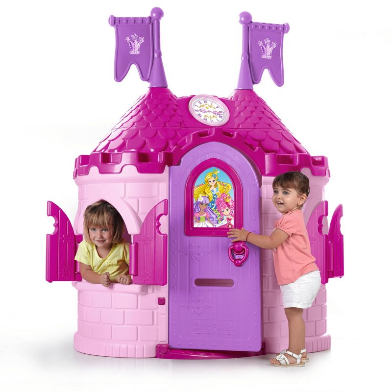 ECR4Kids Junior Princess Palace Playhouse, Pink Castle Play House  Indoor or Outdoor Play