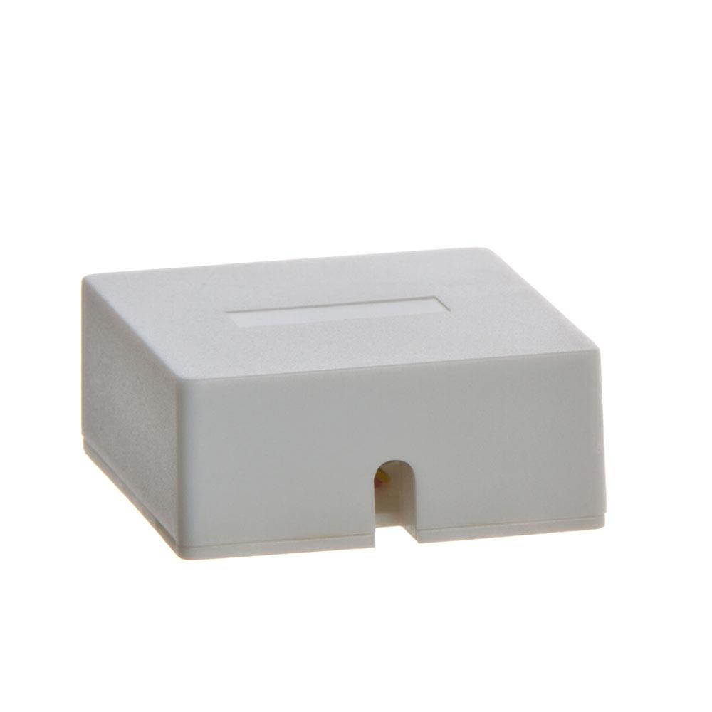 Cmple - Phone Surface Mount Box 6P6C-1port-WHITE
