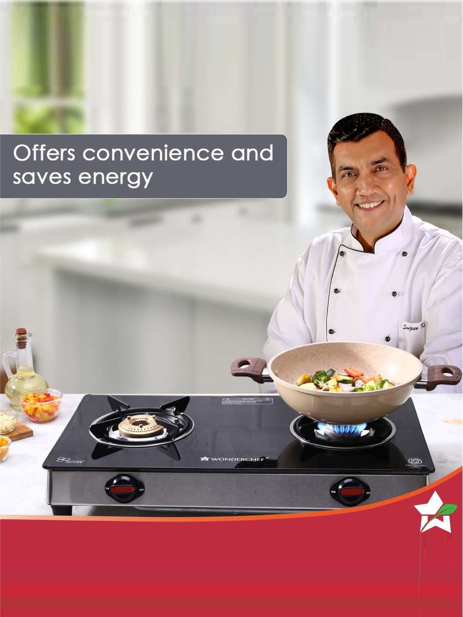 JUDGE Optima Plus Black Glass Induction 1600W Cooktop