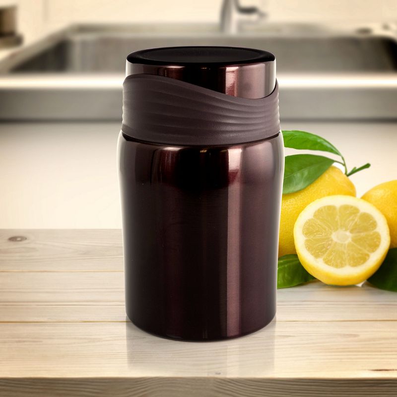 Gibson Home Waldorf 23 Ounce Stainless Steel Soup Jug In Burgundy