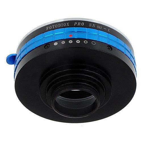 Fotodiox Pro Lens Mount Adapter, for Sony Alpha DSLR lens to C-mount Movie Cameras and CCTV Cameras