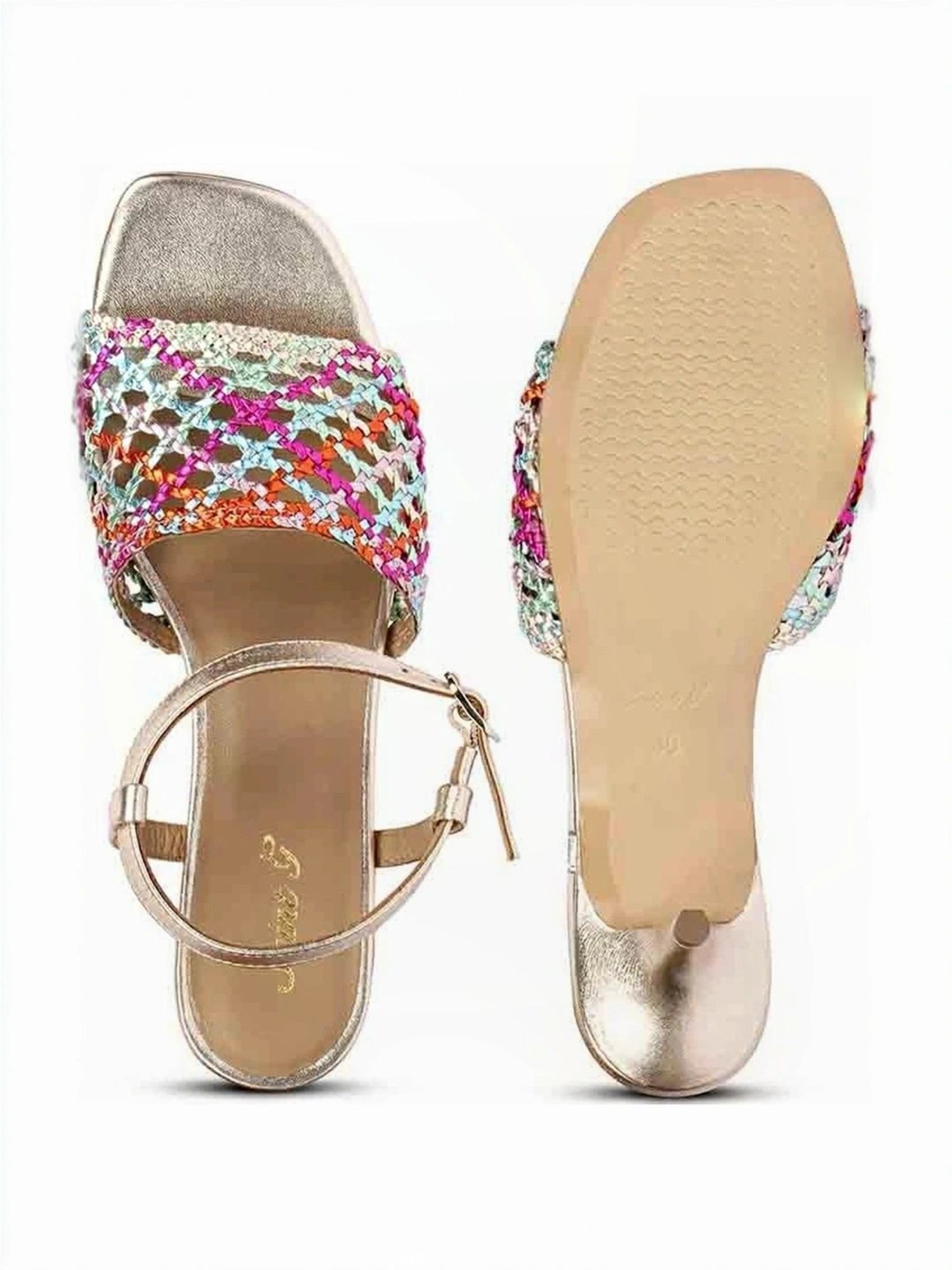 Saint G Women's Brisa Multi Ankle Strap Stilettos