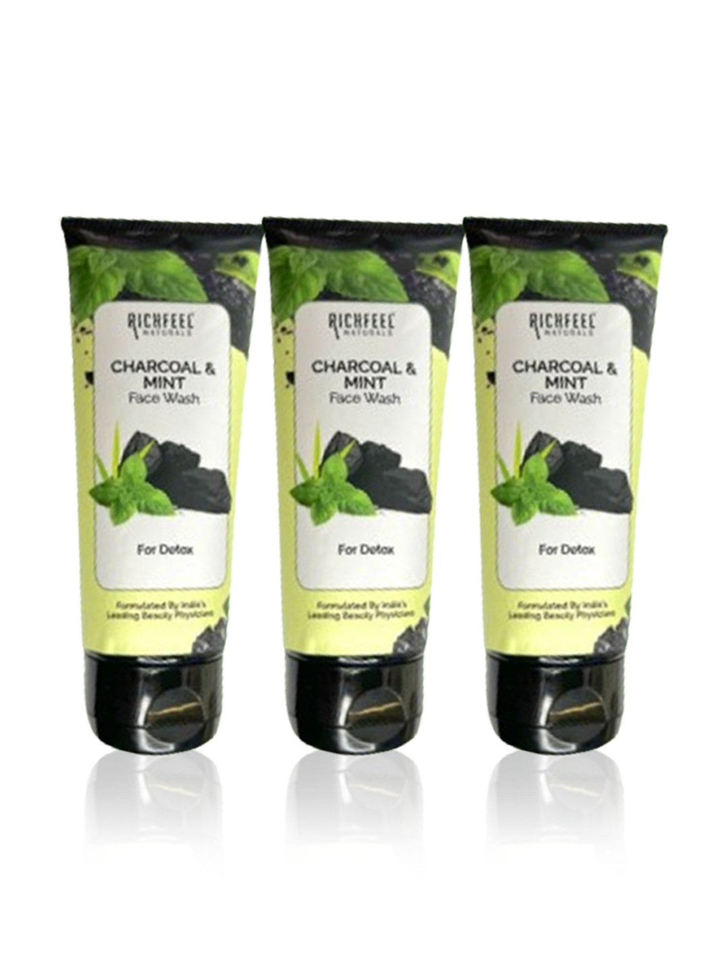 Richfeel Charcoal & Mint Face Wash - Pack of 3