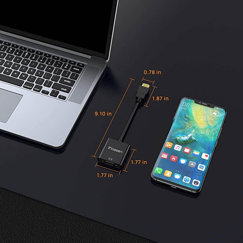 Hdmi to VGA Male to Female Adapter GoldPlated HDMI to VGA Adapter 1080p Hdmi VGA Adapter Converter for PC Monitor Projector HDTV Xbox and More