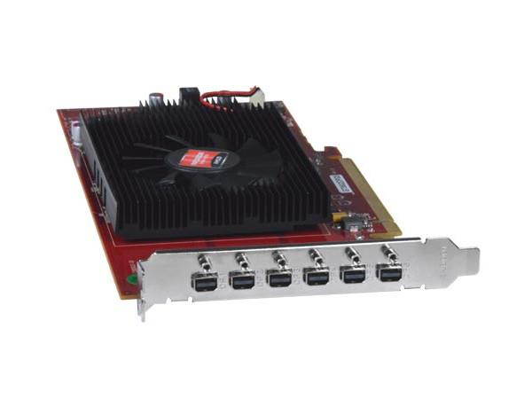 NTI PCIE3-4K18GB-6VW 4K DisplayPort/HDMI PCIe Graphics Card, 6-Output w/2-Yr Warranty