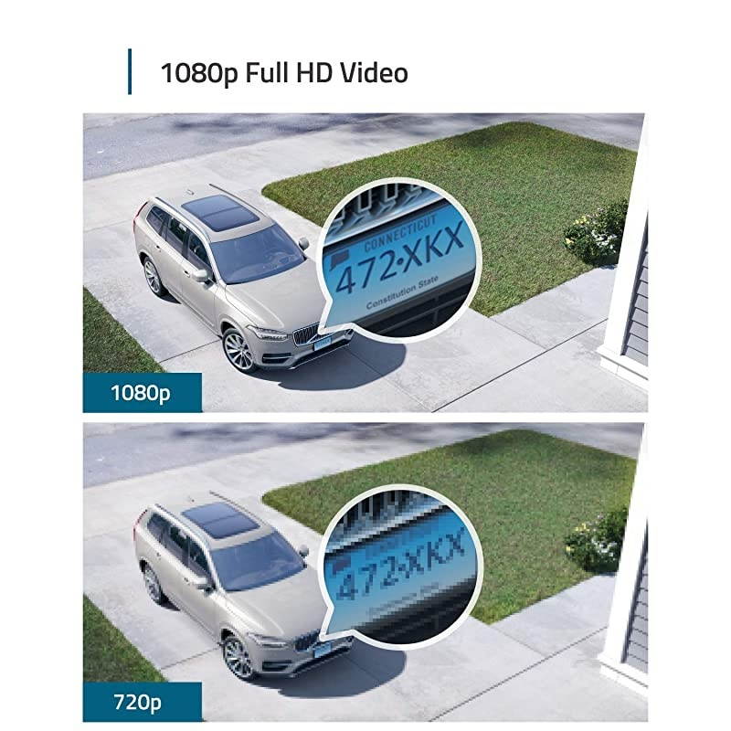 Wireless Home Security Camera System,  Security, Cam E 365-Day Battery Life, 1080p HD, IP65 Weatherproof, Night Vision, Compatible with  Alexa, 2-Cam Kit, No Monthly Fee