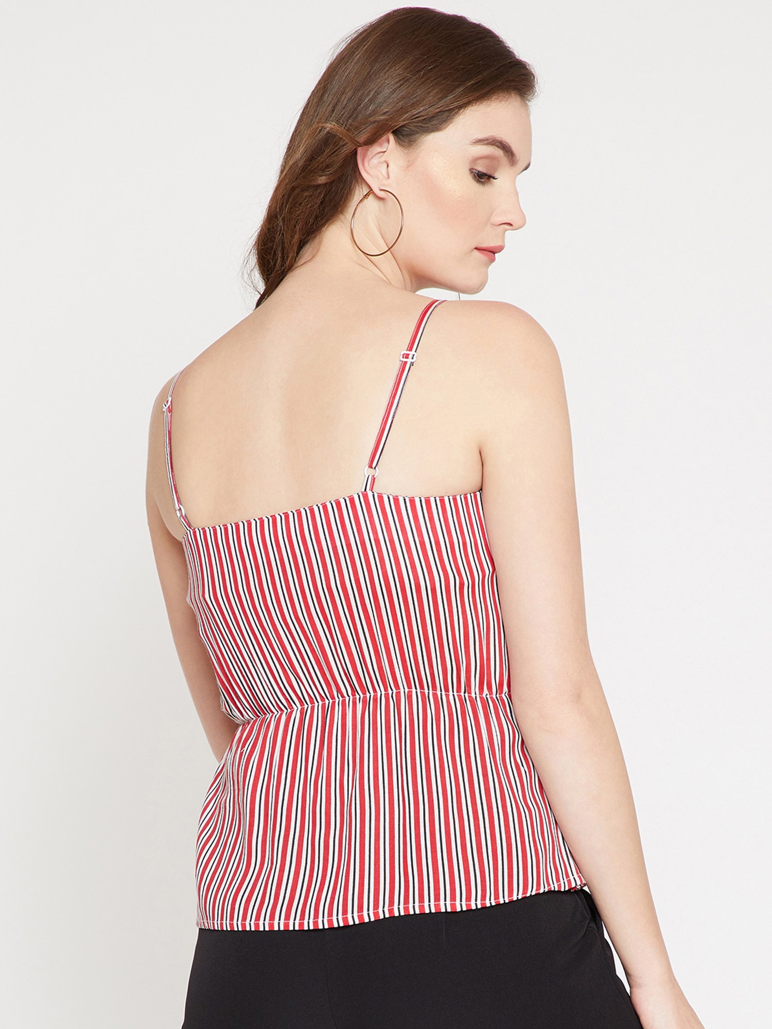 Marie Claire Red Striped Top