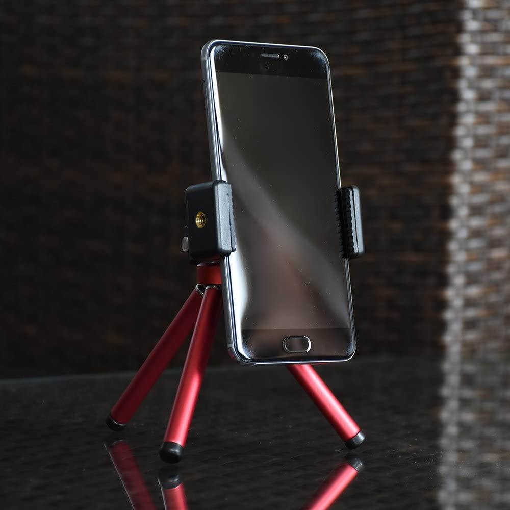 High Performance Webcam Tripod, Lightweight Mini Webcam Tripod for Logitech Webcam C920 C920S C922 C270 C615 Small Camera Tripod Mount Cell Phone Holder Stand