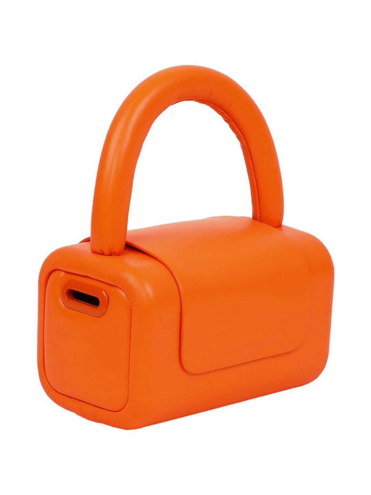 HauteSauce Orange Solid Small Handbag