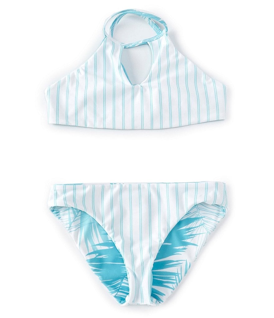 Splendid Las Palmas Reversible High-Neck Bra Top & Reversible Retro Hipster Bottom Two-Piece Swimsuit