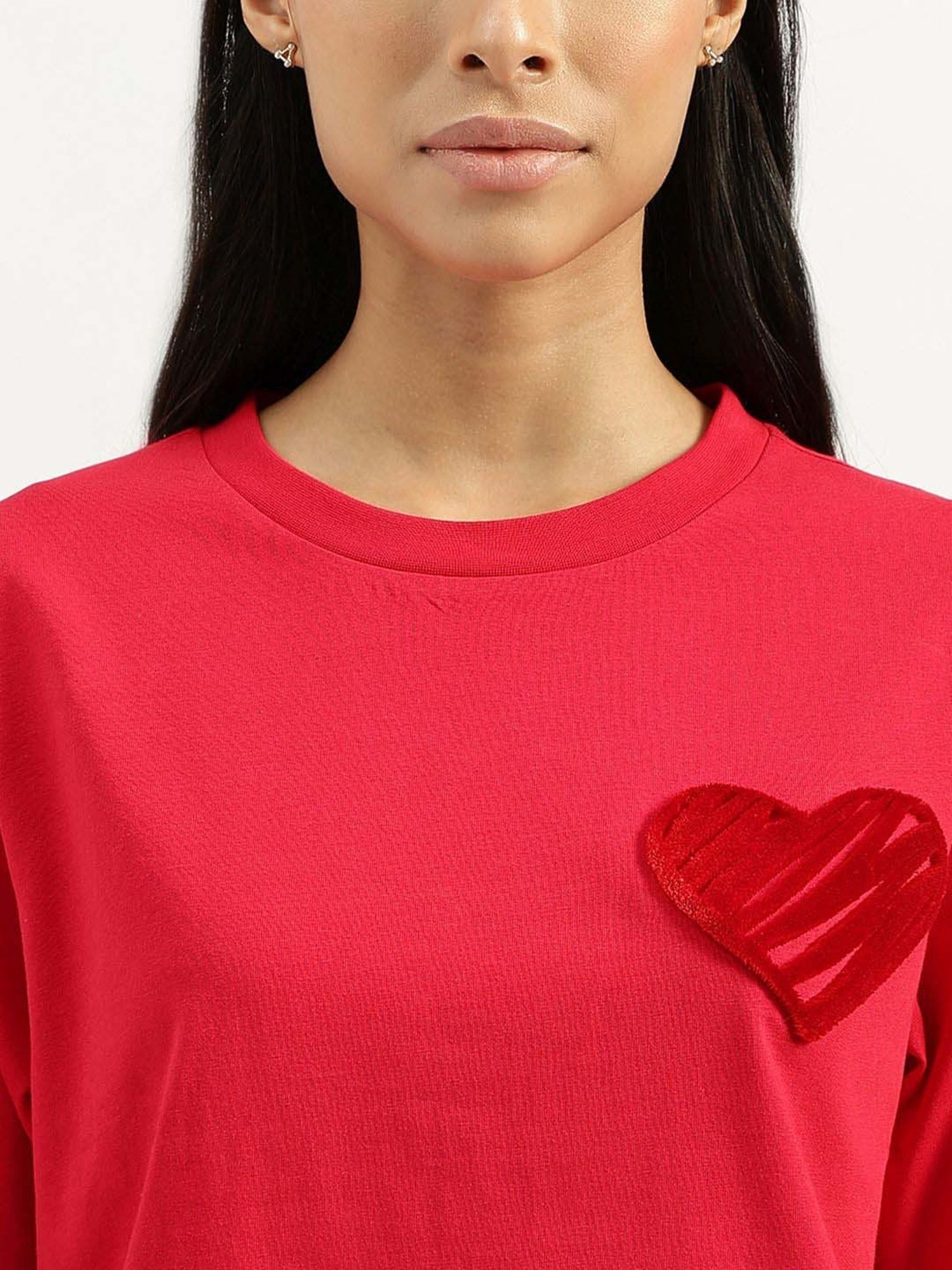 United Colors of Benetton Red Cotton T-Shirt