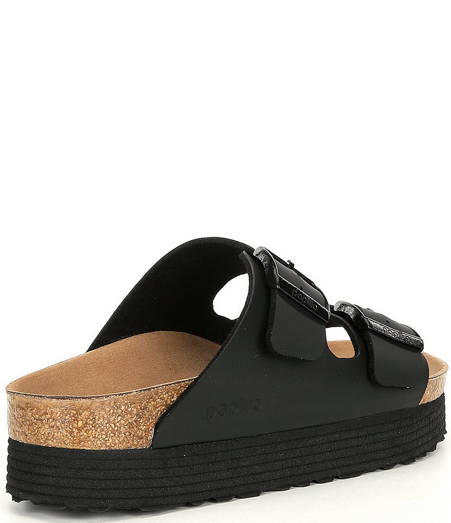 Papillio by Birkenstock Women's Arizona Flatform Vegan Double Buckle Sandals