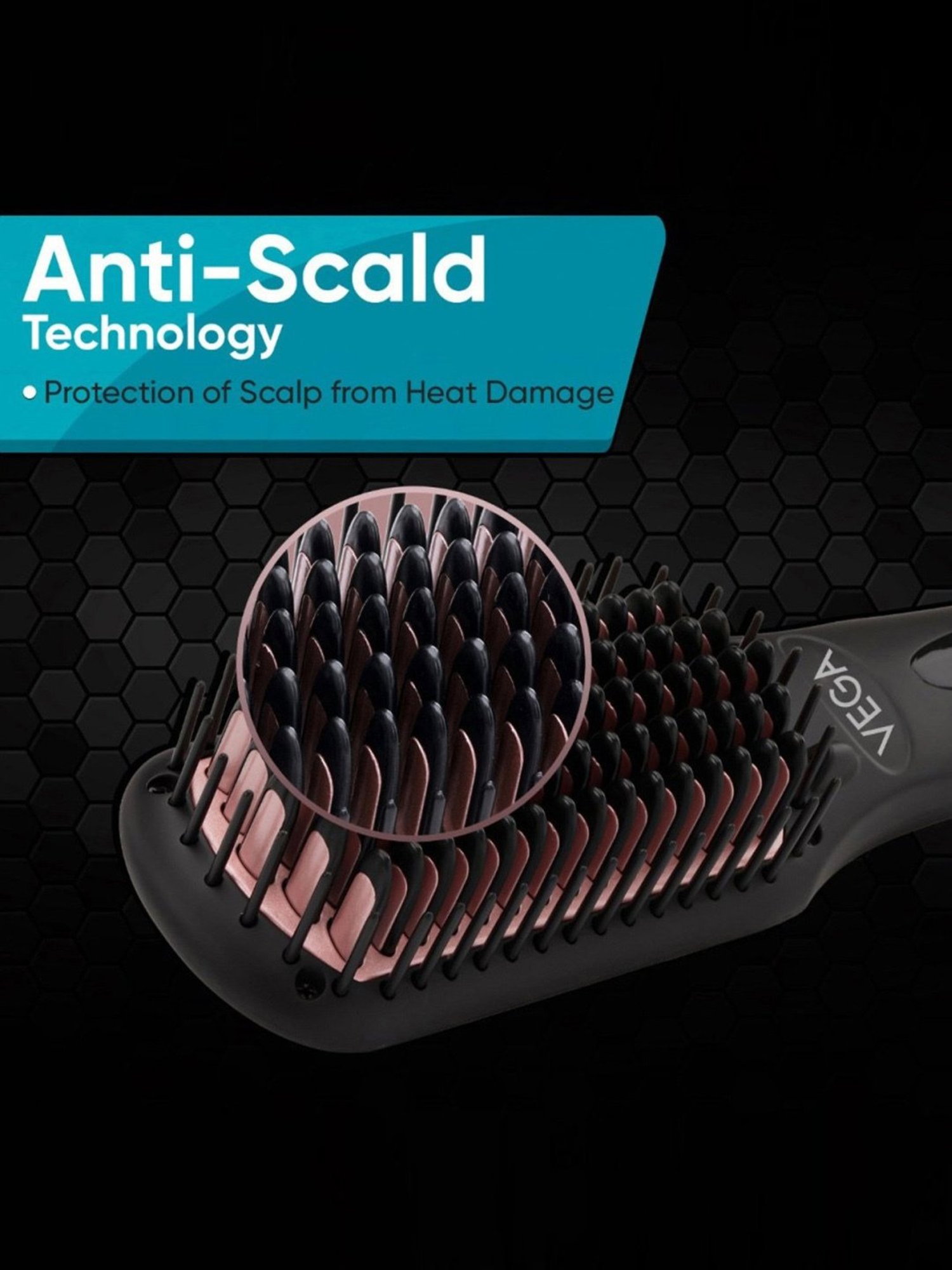 Nova NHC-522CRM Professional Hair Straightener (Black)