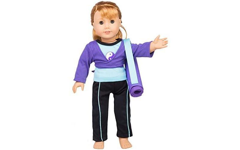 Dress Along Dolly Yoga Outfit for American Girl Doll