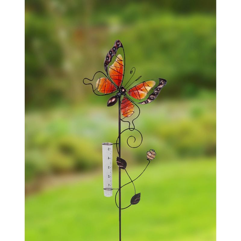 37" H Metal Garden Stake - Red - Creative Motion