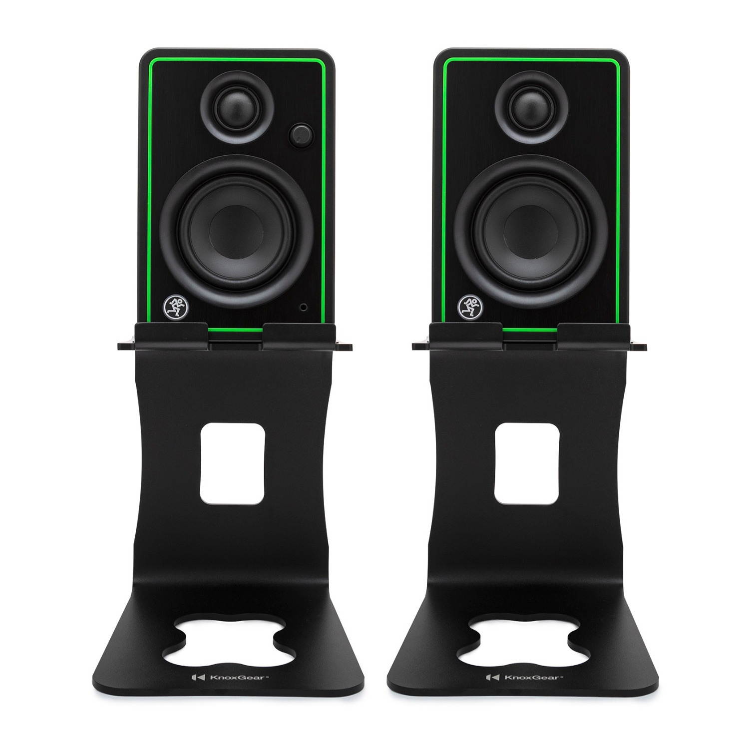 Mackie CR3-X 3-Inch Multimedia Monitors (Pair) Bundle with Monitor Stands