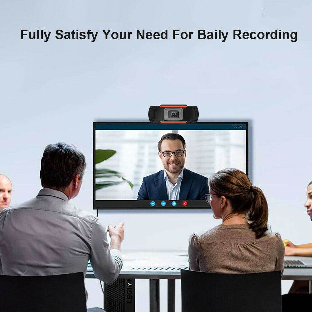 Webcam Auto Focusing Web Camera 1080P HD Cam Microphone For PC Laptop Desktop US