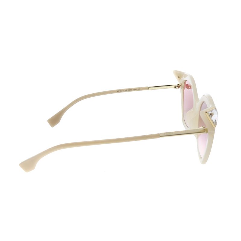 Fendi Irida FF 0357/G 40G 3X Womens Cat-Eye Sunglasses Ivory 52mm