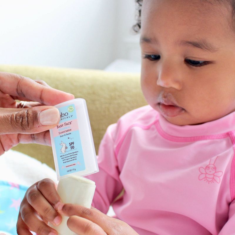 Babo Botanicals Baby Face Mineral Sunscreen Stick - SPF 50 - 0.6oz