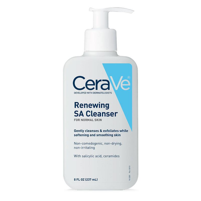 CeraVe Renewing Face Cleanser for Normal Cleanser with Salicylic Acid - 8 fl oz