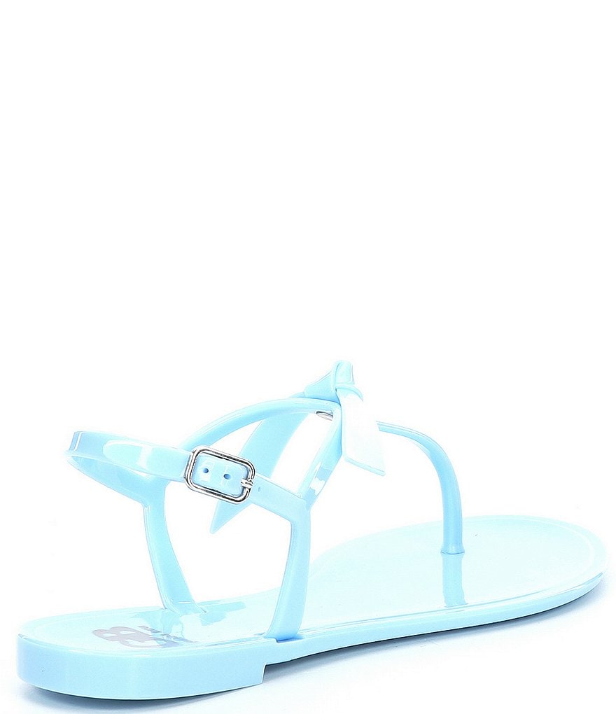 GB Ob-Sessed Bow Detail Jelly T-Strap Sandals