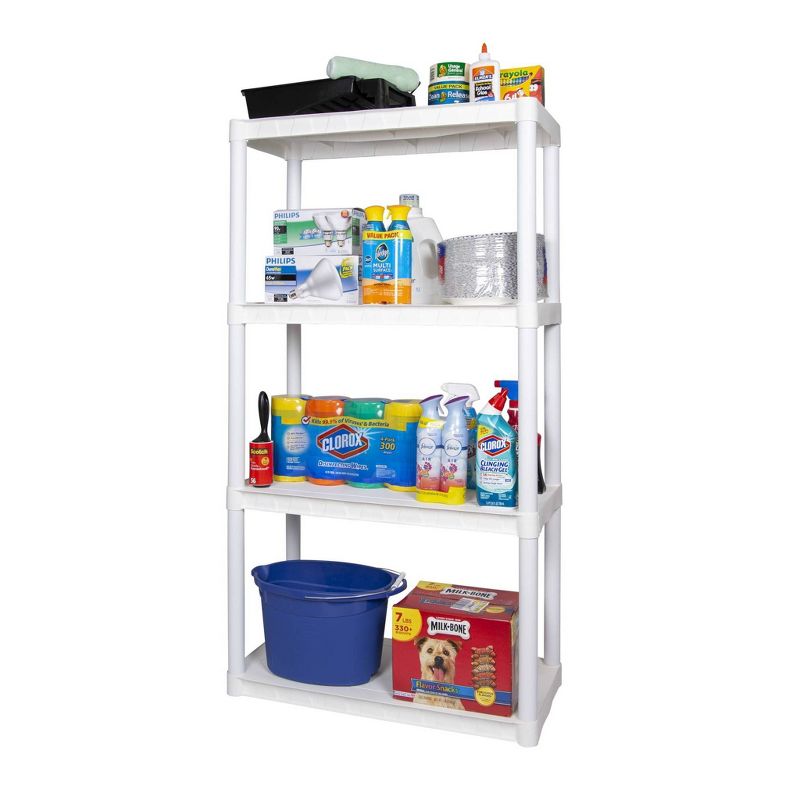 Plano 4 Shelf Utility Storage White