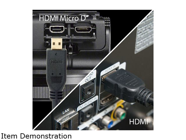 Omni Gear MHD-10 10 ft. Micro HDMI to HDMI Cable (60Hz) with Ethernet, 4K UHD High Speed