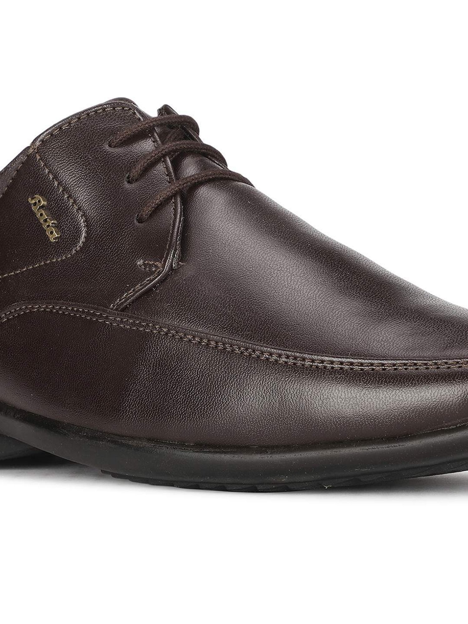 Bata Men's HAWCK E Brown Derby Shoes
